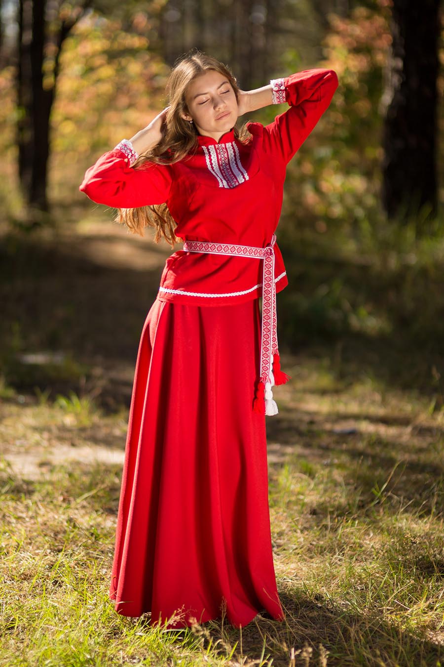 Underwear Women in Slavic costumes in Pasto