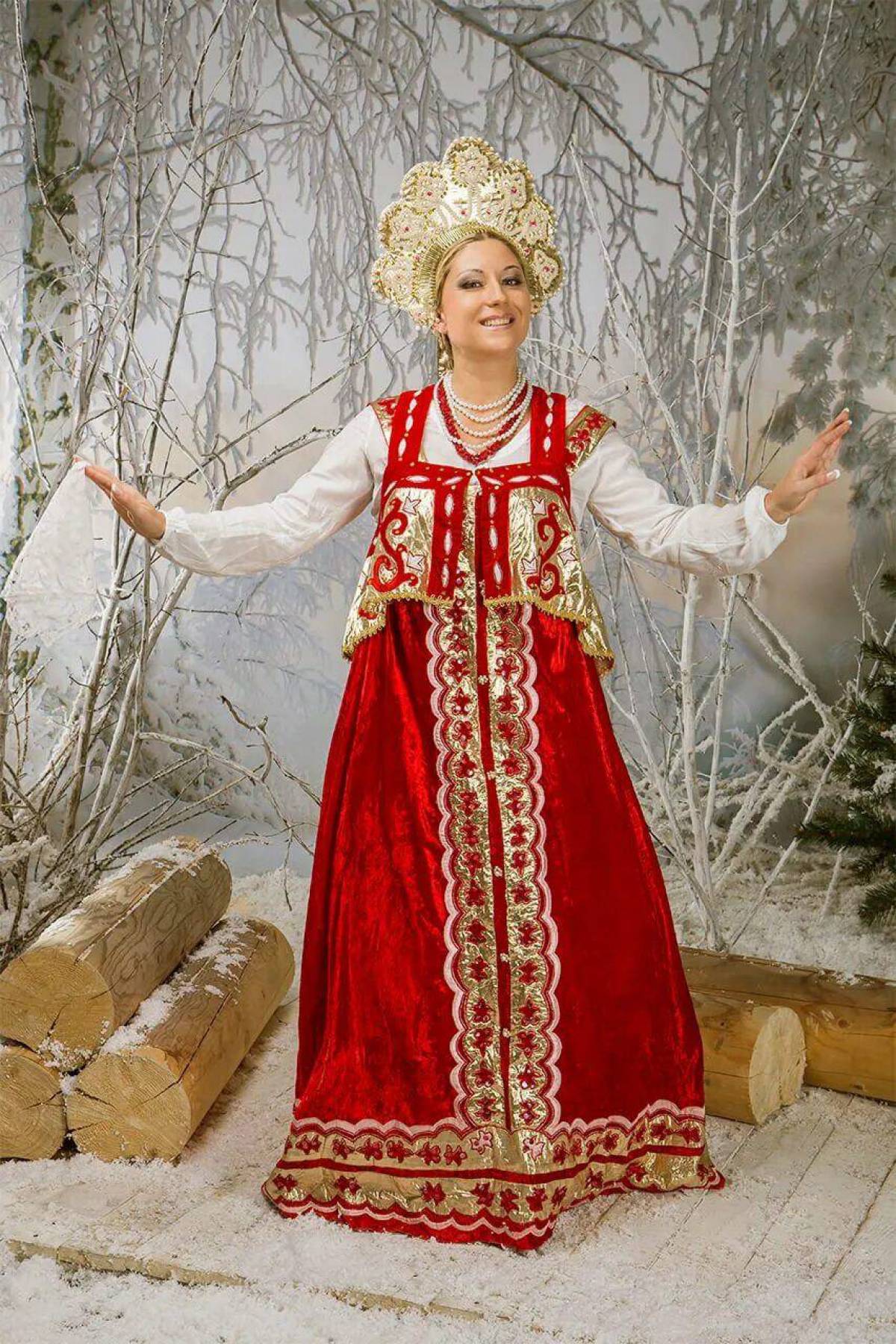Girls in Slavic costumes in Pasto