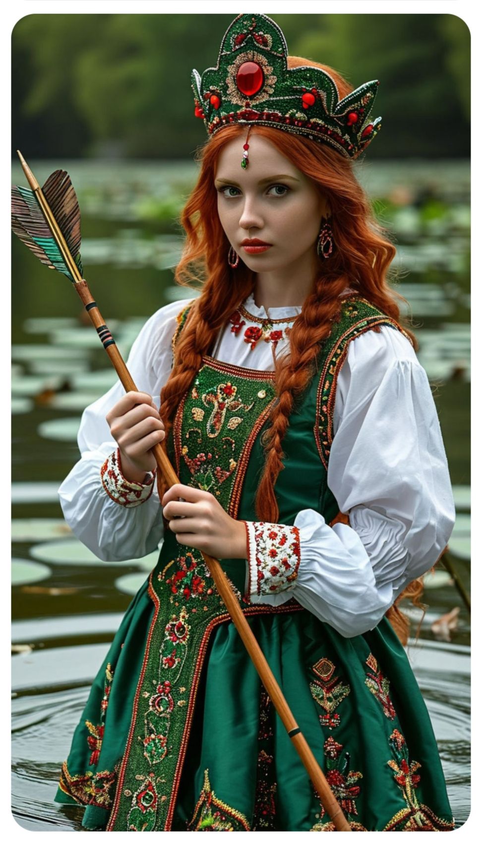 Nude girl Girls in Slavic costumes in Pasto